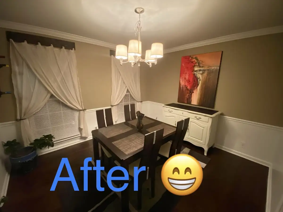 Professional dining room restoration after water damage in Brookshire